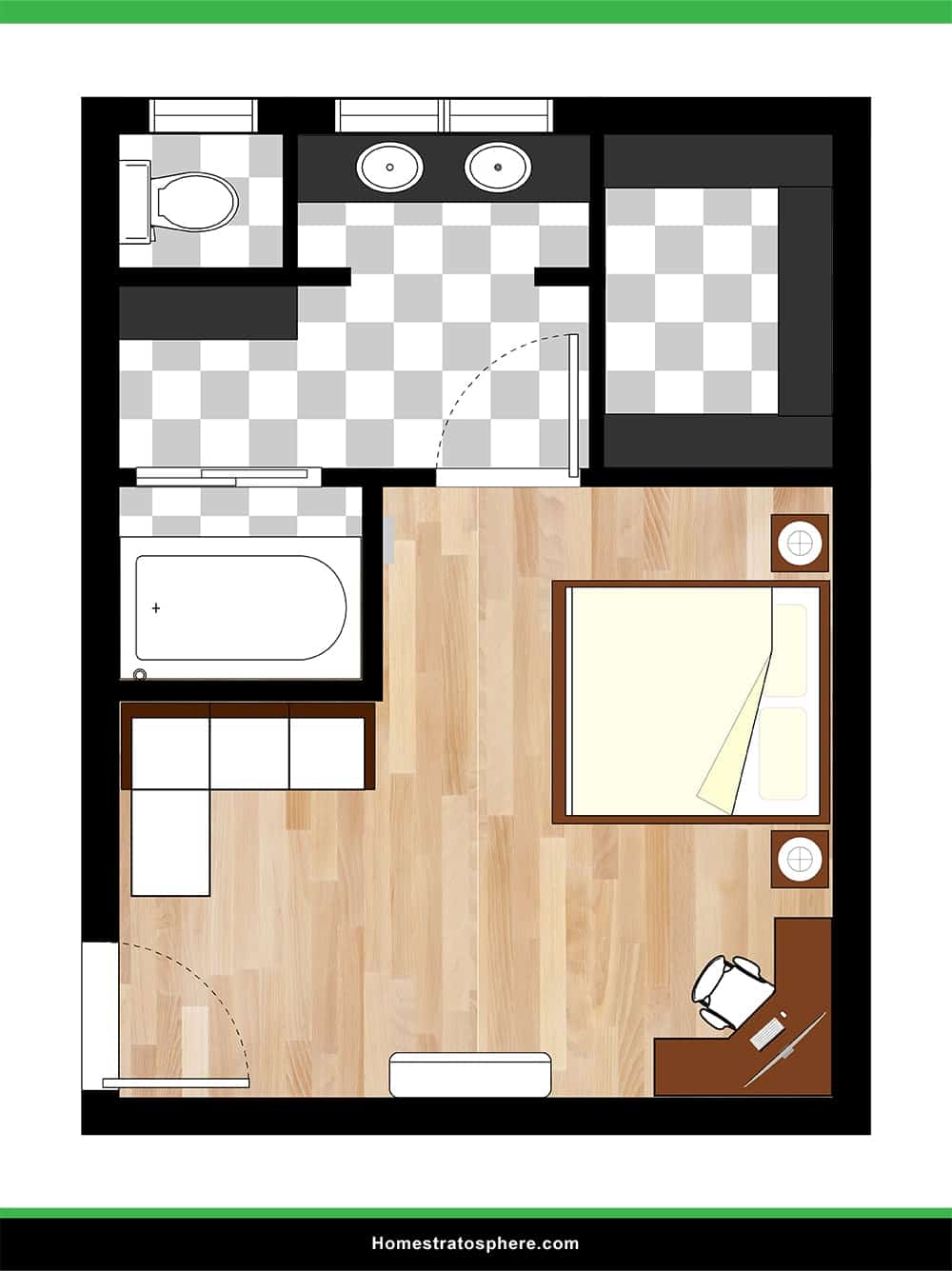 Spacious Yet Private Primary Bedroom