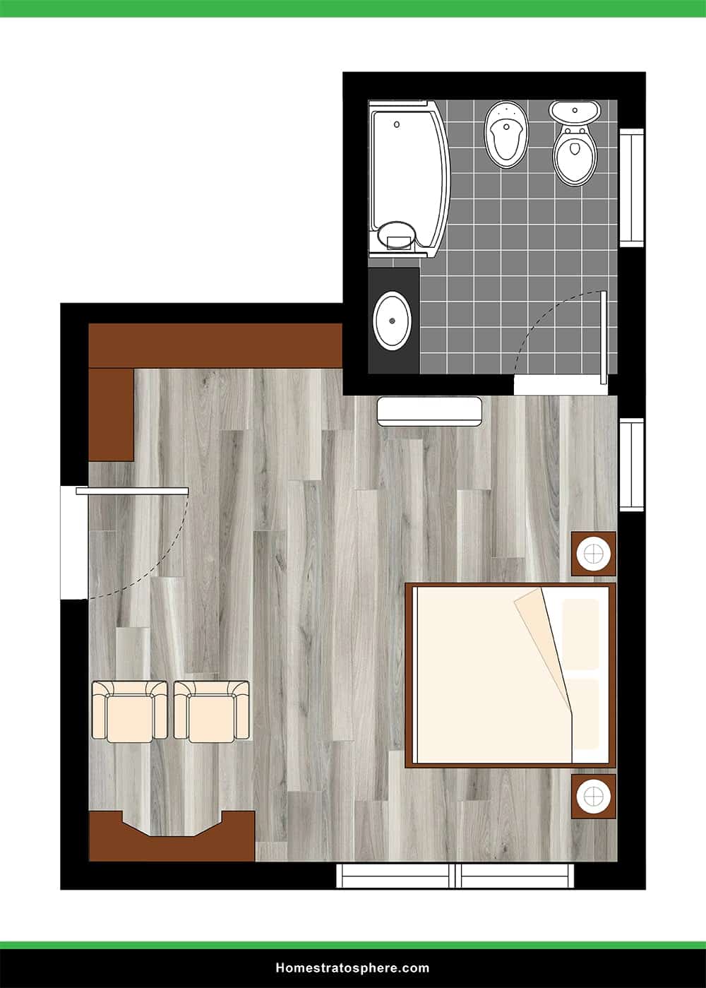 Large Primary Bedroom with Sitting Area