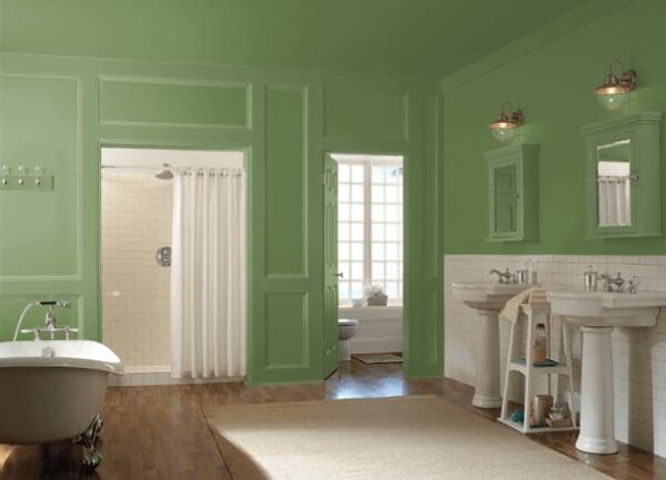 25 of the Best Green Paint Color Options for Bathrooms