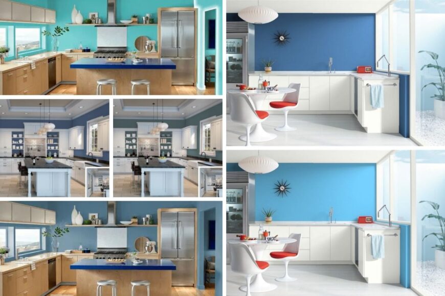 25 of the Best Blue Paint Color Options for Kitchens