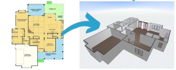 How to Convert a 2D Floor Plan Image to 3D Floor Plan (that You Can Edit)