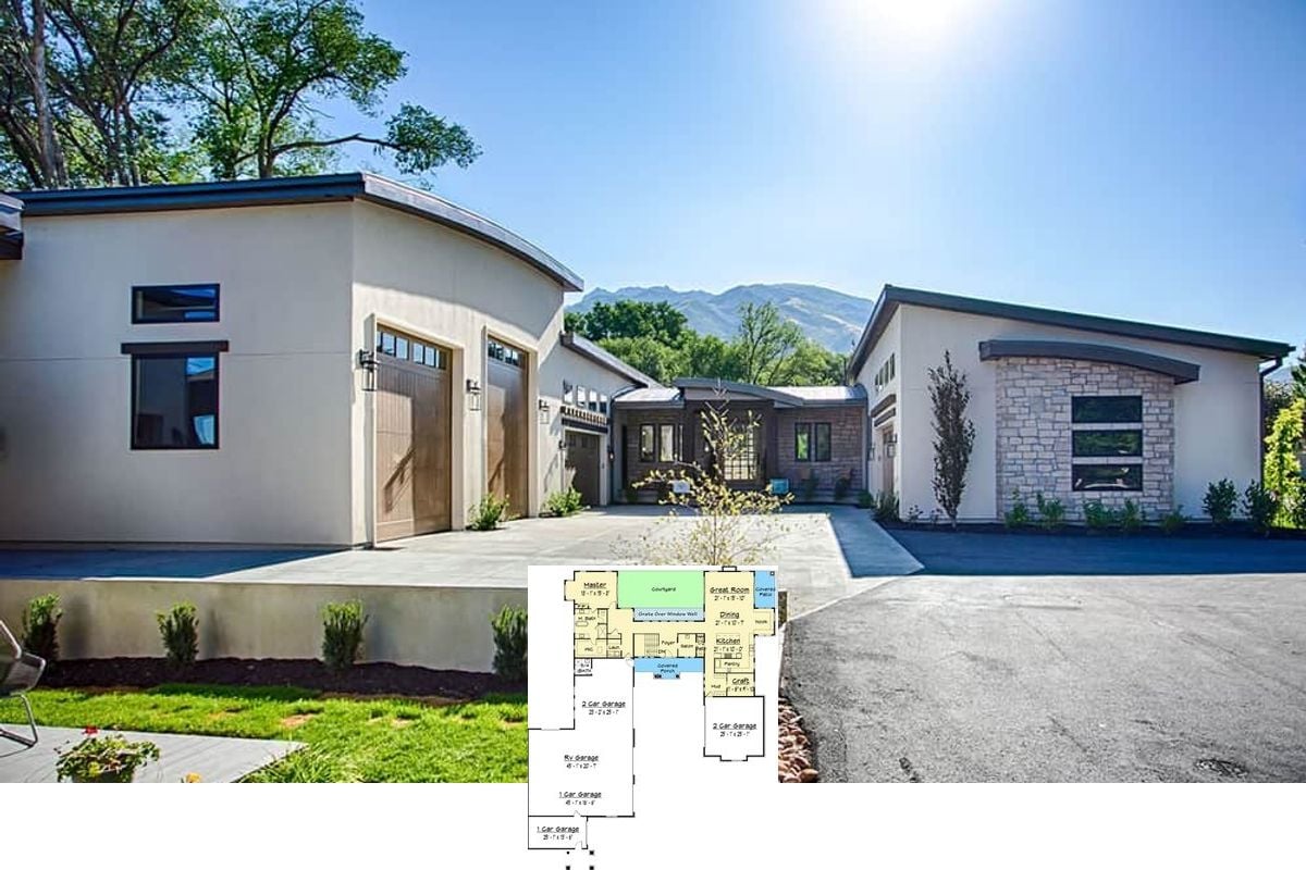 Explore This 3-Bedroom Contemporary Home with a 7-Car Garage and RV Space (See the Detailed 5,146 Sq. Ft. Floor Plan Layout)