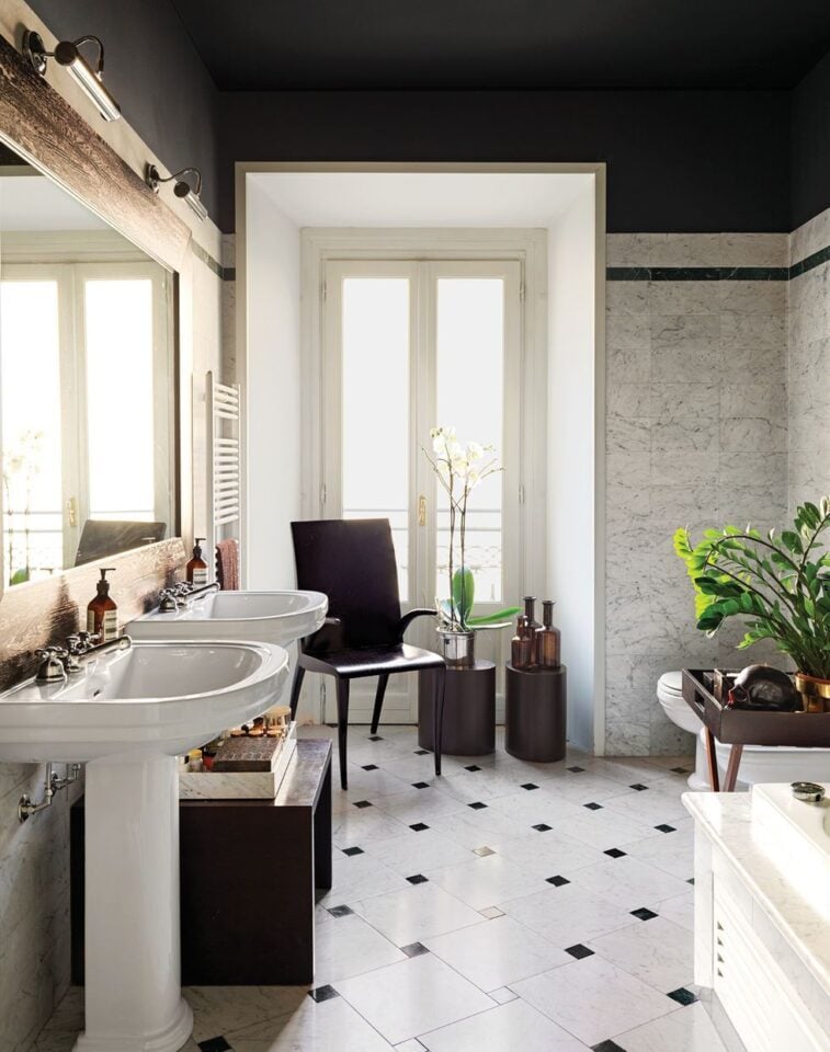 15 Black and White Bathroom Decor Ideas - Home Stratosphere