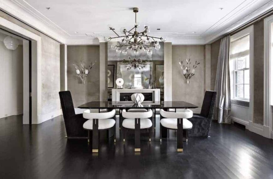 50 Black and White Dining Room Decor Ideas (Photos) – Home Stratosphere