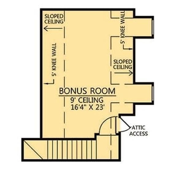 Bonus room floor plan