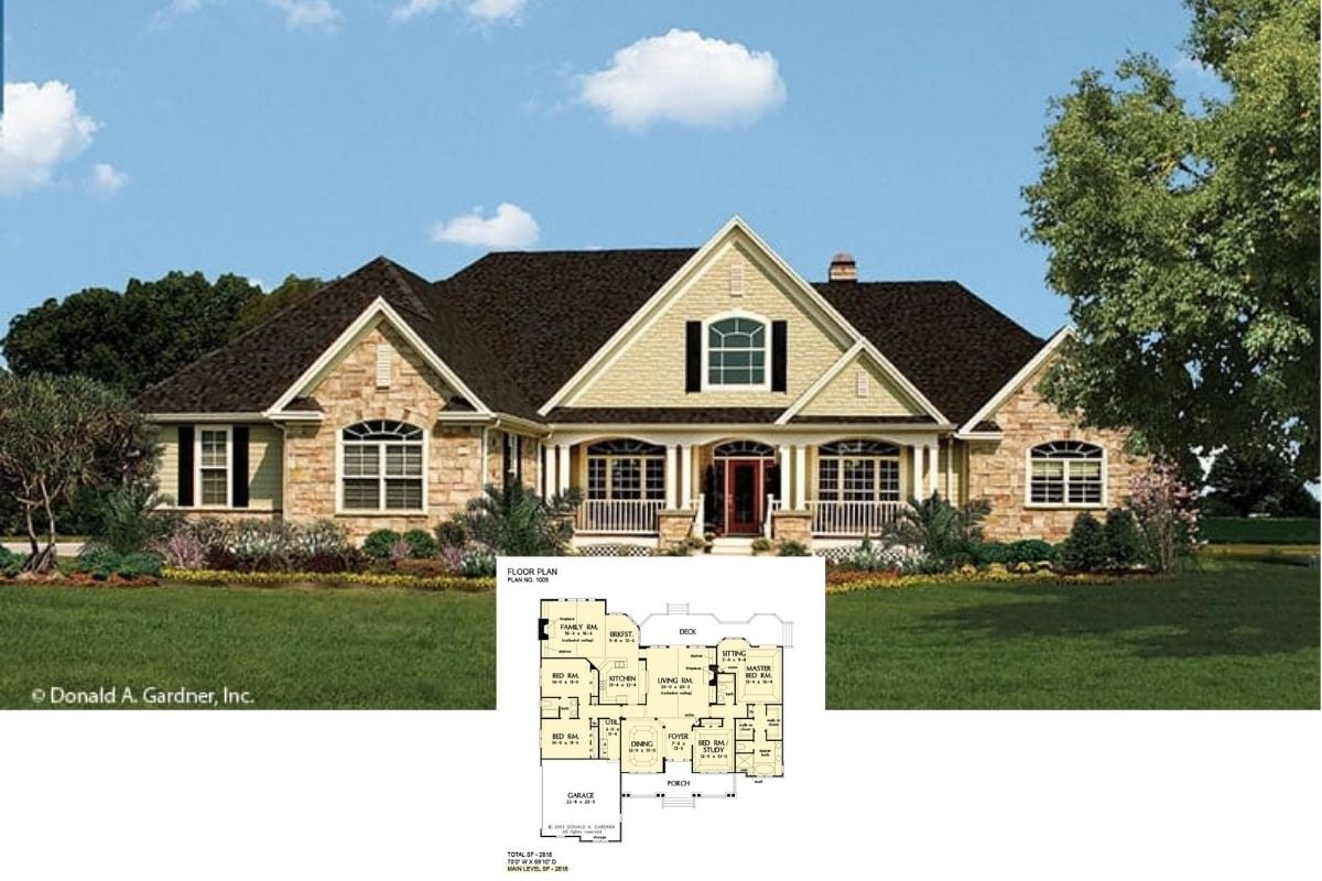 Introducing “The Edgewater Home Plan” – A 4-Bedroom Symmetrically Design Craftsman (Floor Plan)