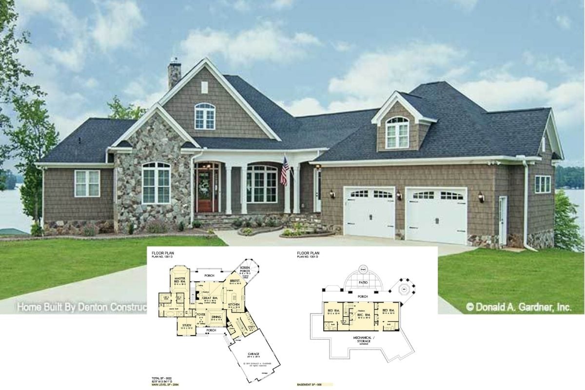Peek Inside this 3-Bedroom Home Design, aka “The Chatsworth Home” for a Taste of What Charming Traditional Decor (Floor Plan)
