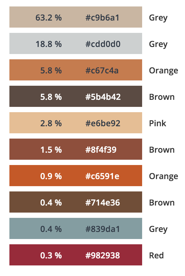 Transitional Kitchen/Dining Room Centrepiece Color Analysis