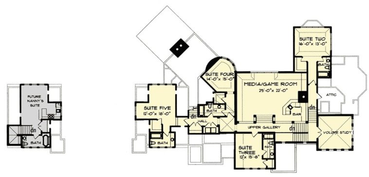 Luxury Tudor Floor Plan Flaunts its Gothic and Renaissance Roots