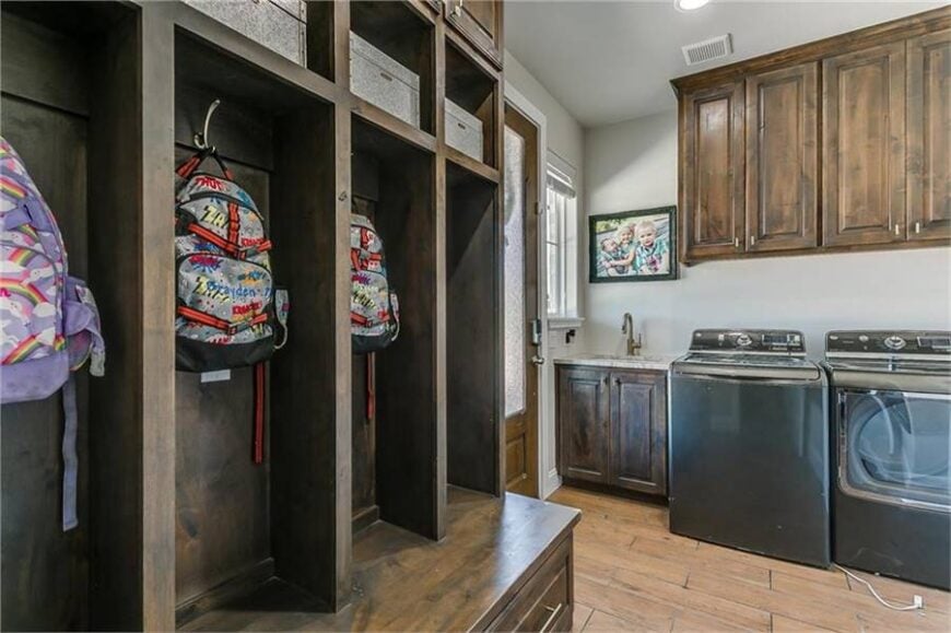 Hallway in the Ancient Oregon Relic Now Super Modern Home by LUXE Christie’s International Realty.