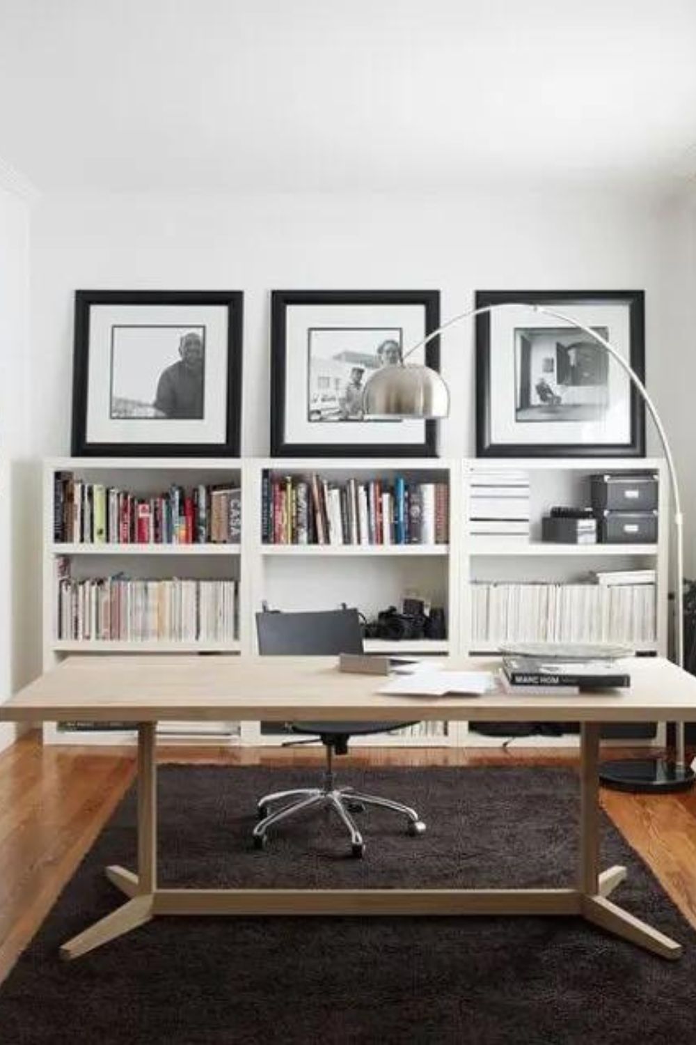 Photo inspiration: Black Or White To Interior Decor Now Needed Reference: Black And White Home Office Decorating Ideas
