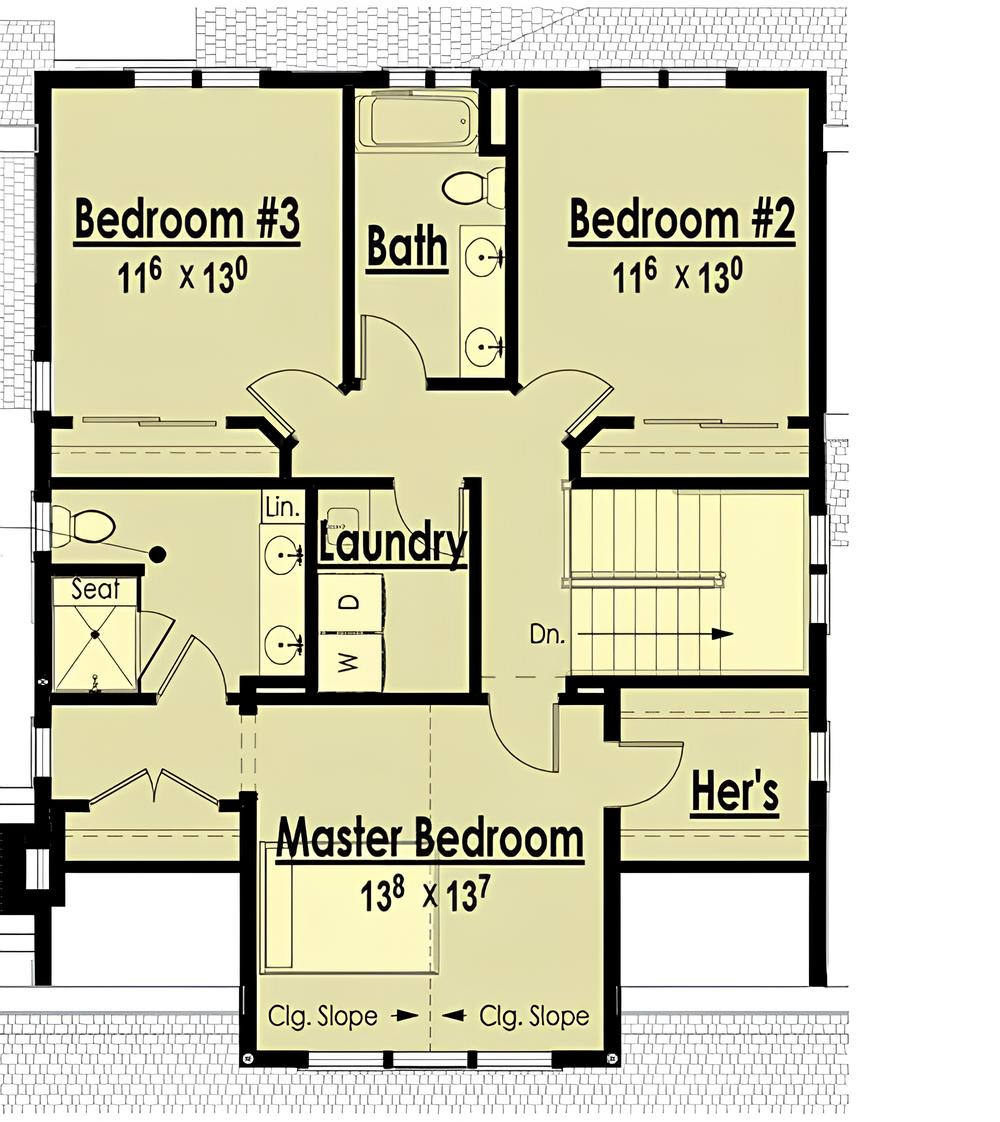 This image has an empty alt attribute; its file name is second-level-floor-plan-4-bedroom-two-story-storybook-bungalow-home-june122020-min-01.jpg