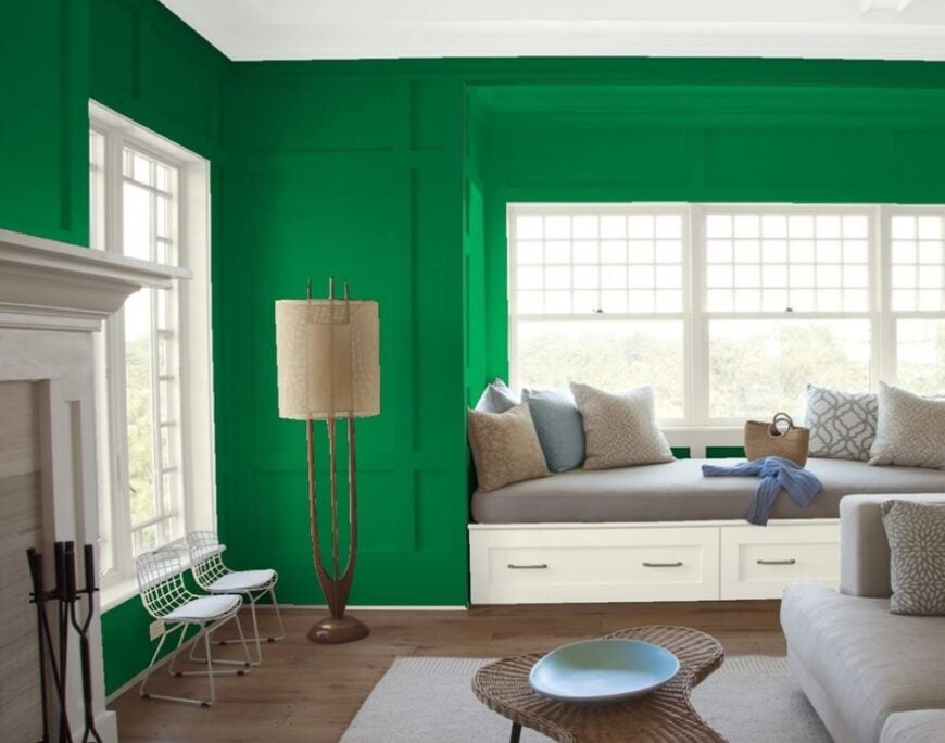 25 of the Best Green Paint Color Options for Family Rooms