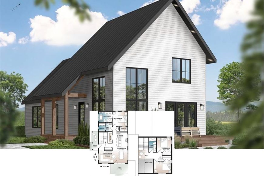 15 Scandinavian-Style House Plans - Scandinavian Wooden House Open Floor Plans
