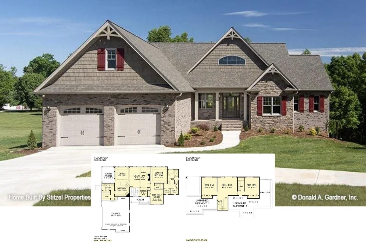 Tour this Thoughtfully Designed 4-Bedroom Home, aka “The Whitford” – A Perfect Family Home Design (2,569 Sq. Ft. Floor Plan)