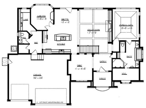 Main level floor plan
