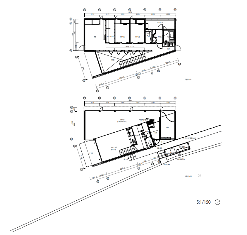 These are the illustrated floor plans of the whole house.