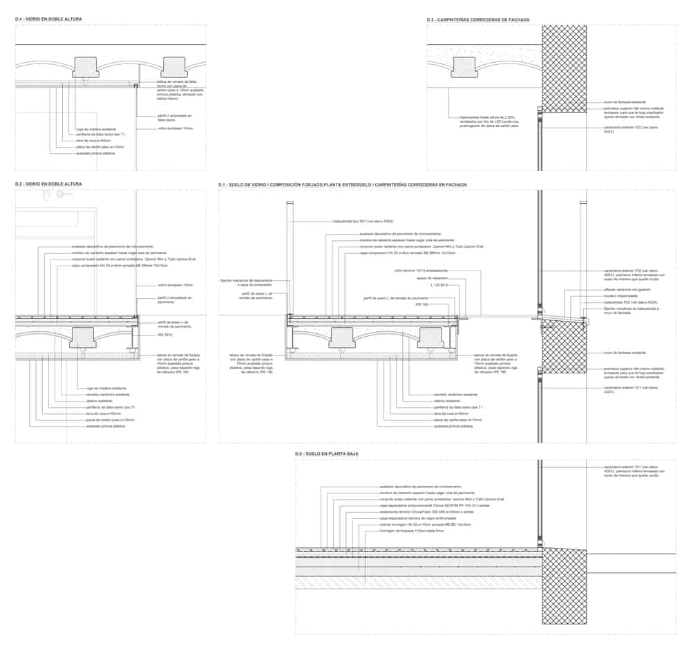 This is an illustration of the foundation and base structures of the house with various notes.