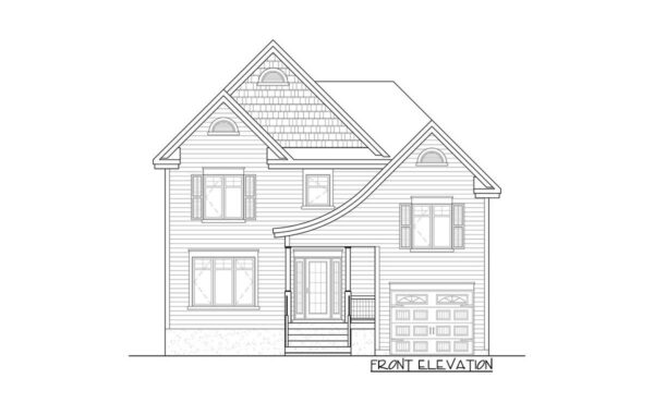 Two-Story 2-Bedroom European Cottage with Open Living Space (Floor Plan ...