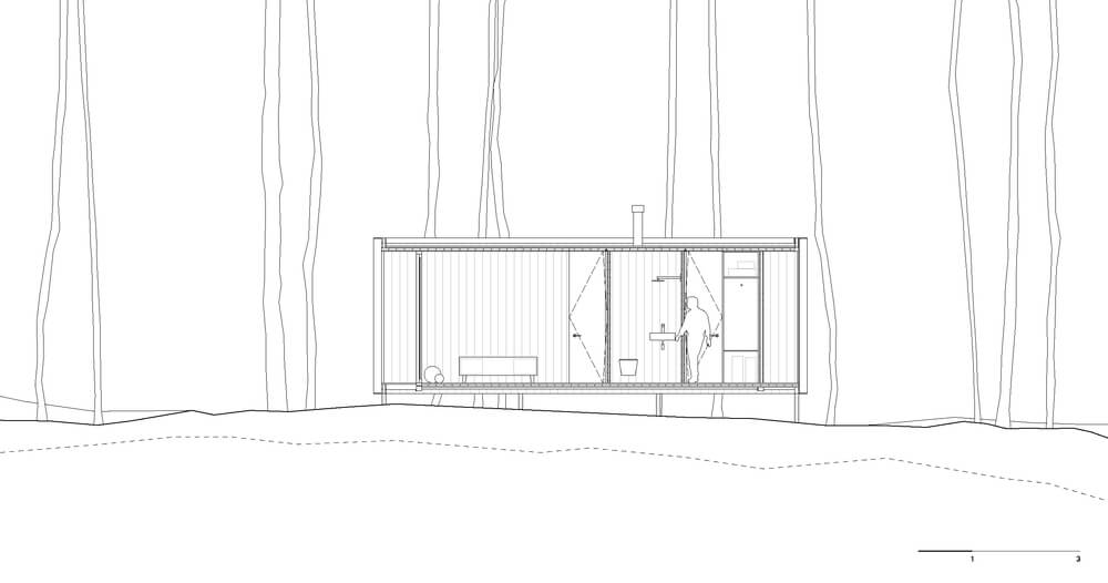 This is an illustrated representation of the house elevation.