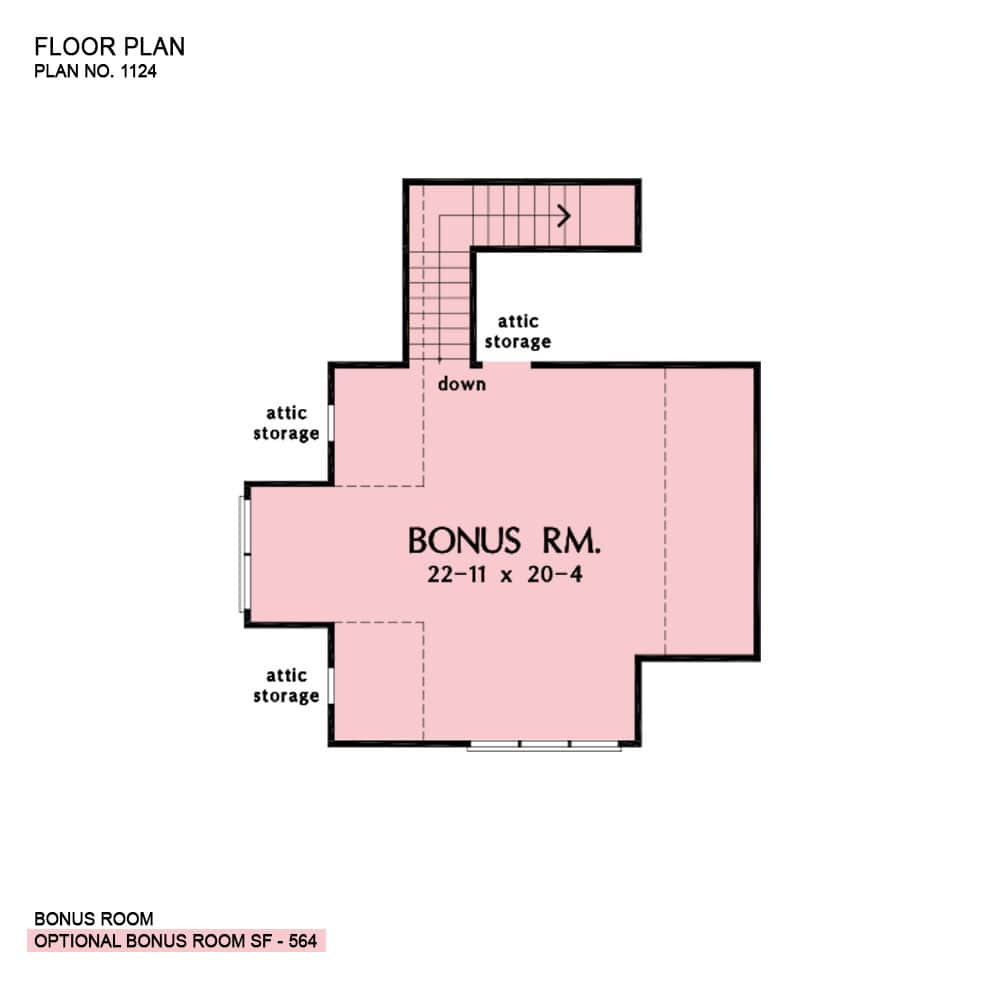 Spacious Bonus Room with Generous Storage Options
