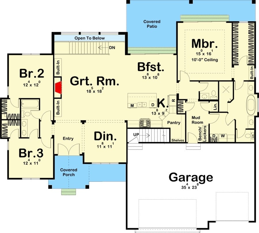 Functional Layout of a Spacious Ranch Home