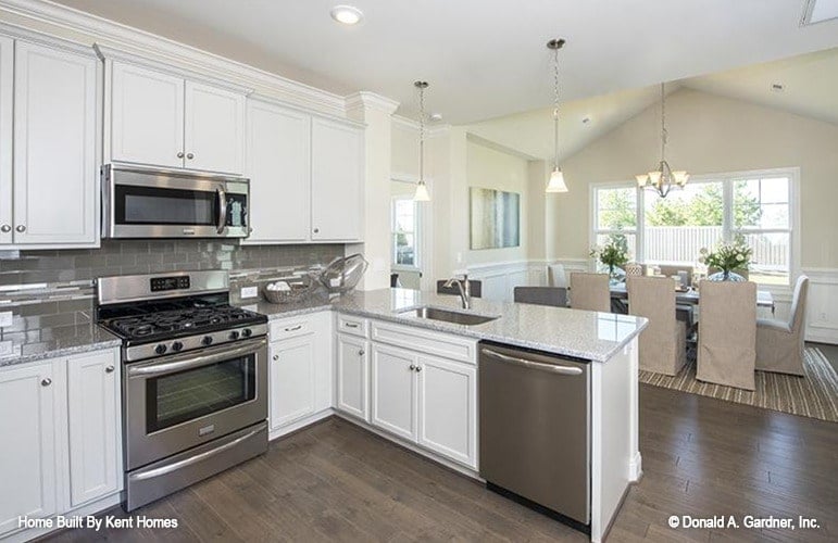 Tasteful Kitchen-Dining Connection with Ample Light
