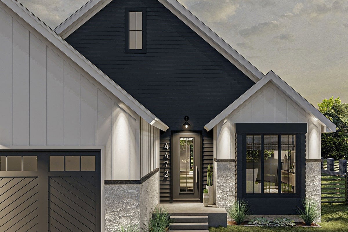 Sleek Home with Thoughtful Paneling and Glass Accents