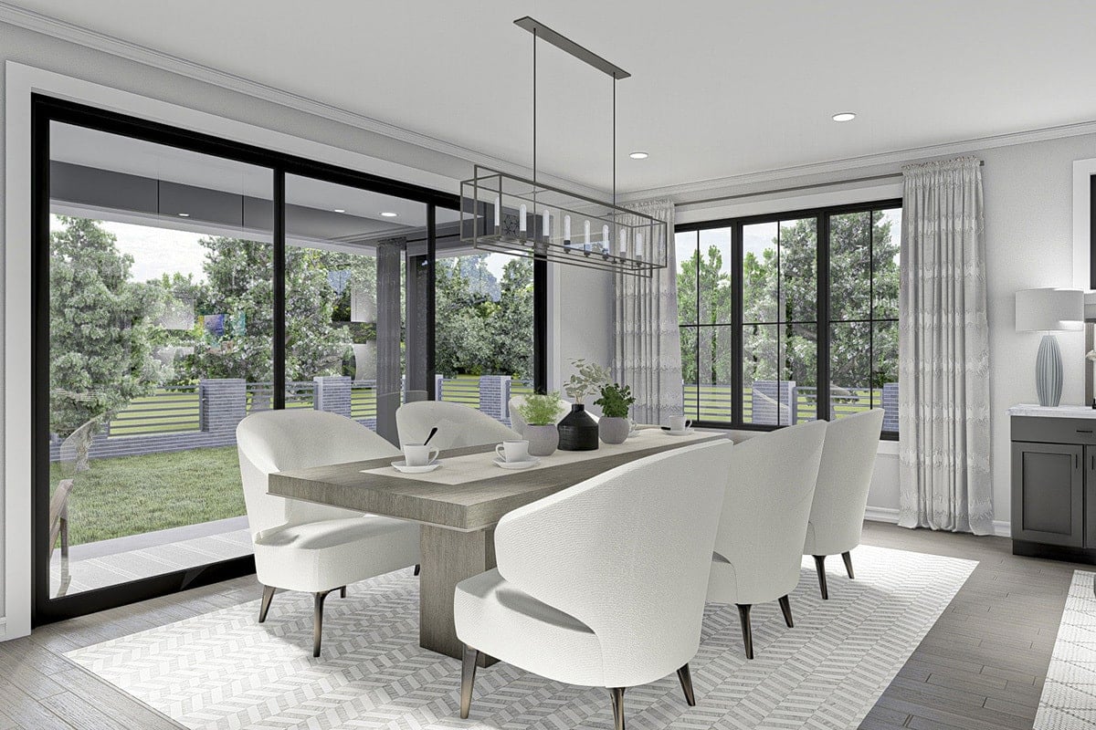 Elegant Dining Space with Inviting Garden Views