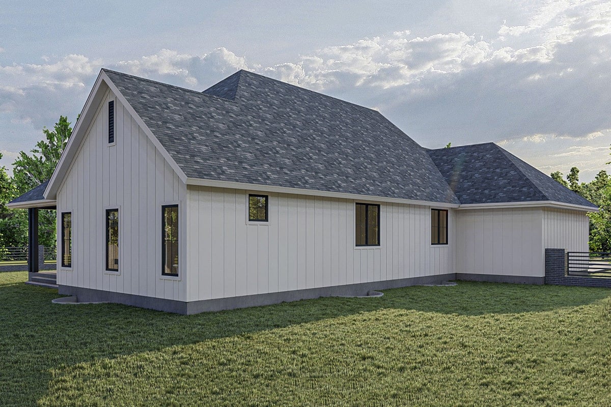 Gabled Roof Accent on Light-Sided Home Exterior