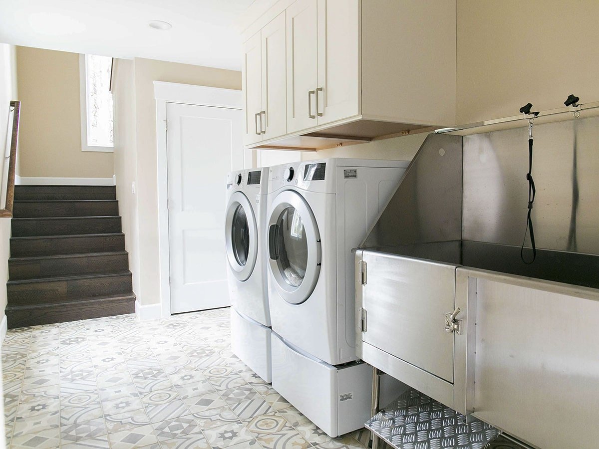 Stylish Laundry Area with Functional Layout