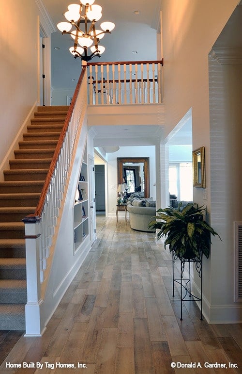Inviting Hallway Leading to a Cozy Living Area