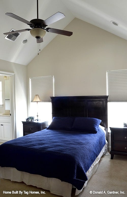 Inviting Bedroom with Sloped Ceiling and Cozy Accents