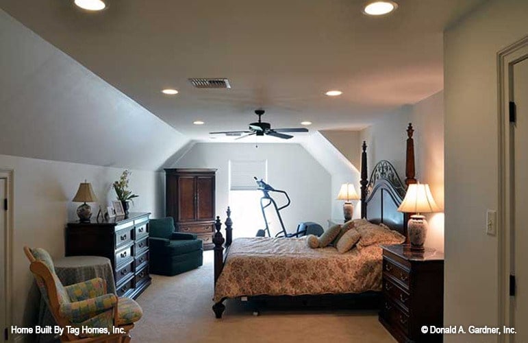 Spacious Attic Bedroom with Exercise Corner
