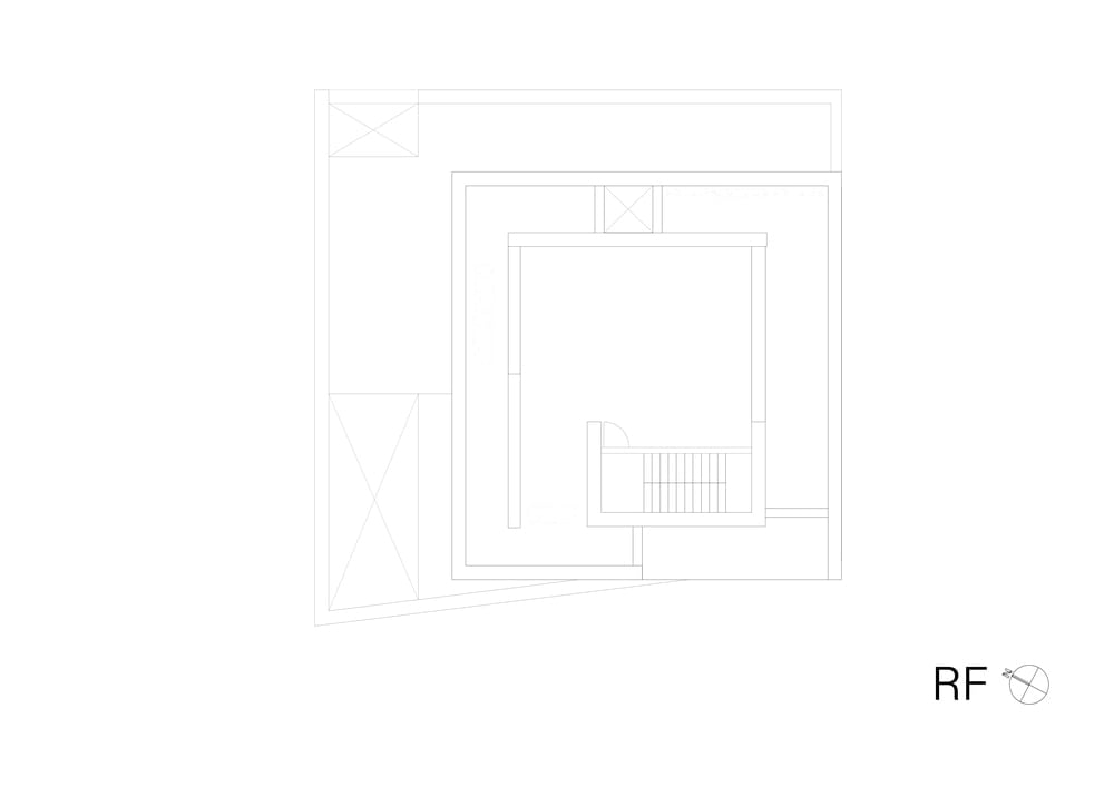 This is the illustration of the roof level floor plan.