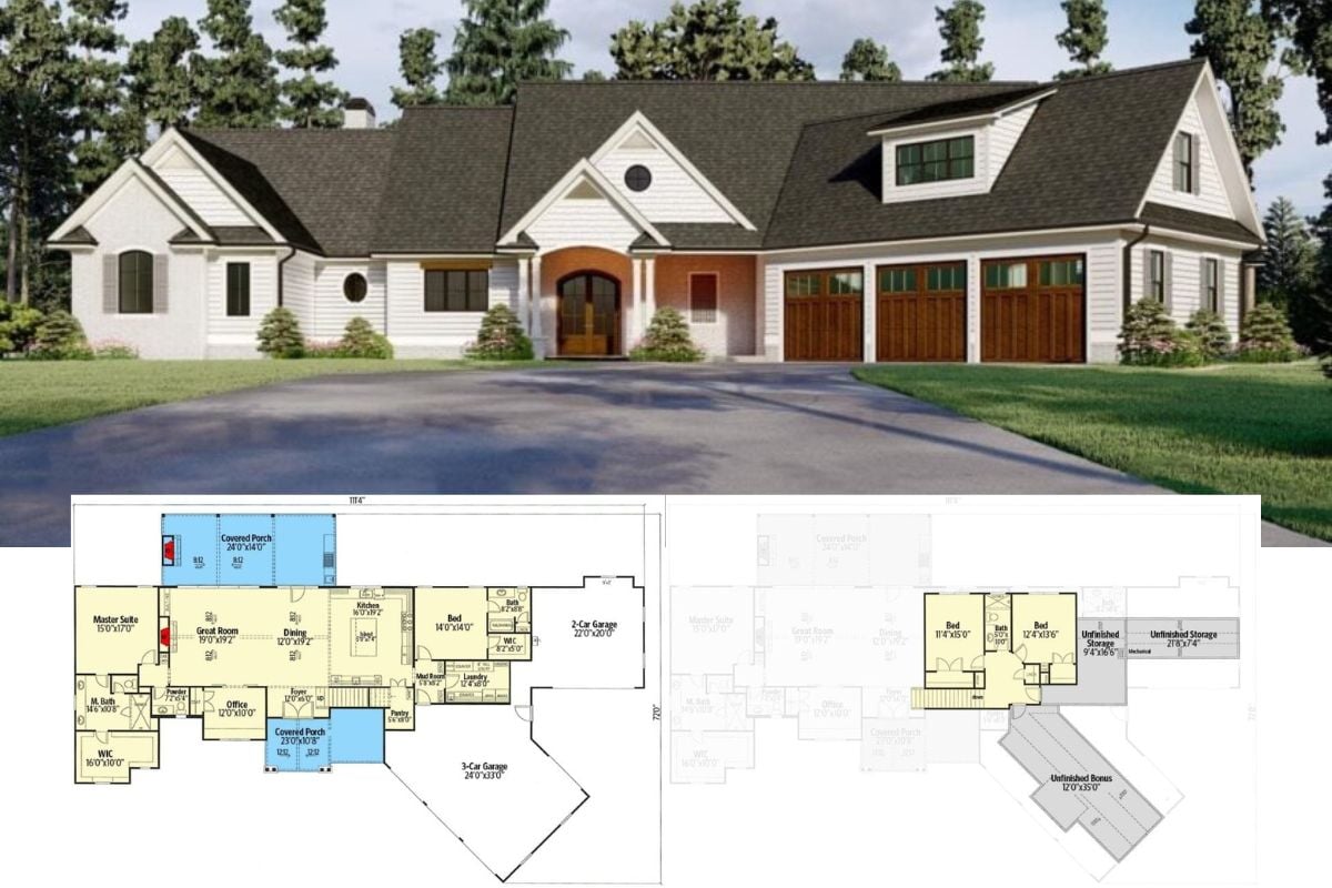 Don’t Miss This Spacious 4-Bedroom Country Home with Angled Garage (3,000+ Sq. Ft. Floor Plan Included)