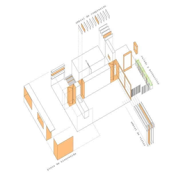 These are colorful illustrations of the house showcasing the perspective sketch floor plan.