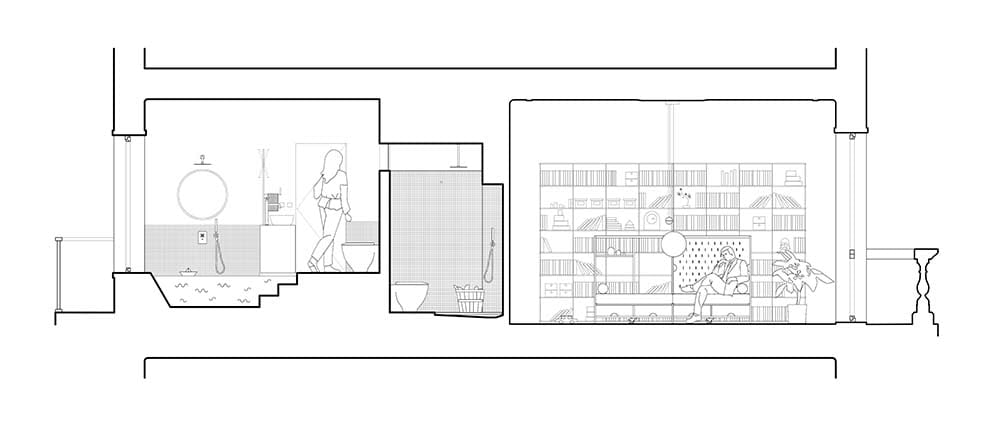 This is an illustration of the house's floor plan.
