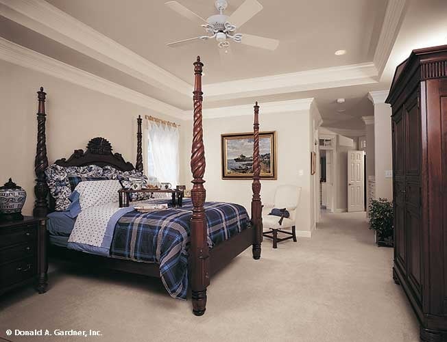 Spacious Bedroom Featuring a Four-Poster Bed
