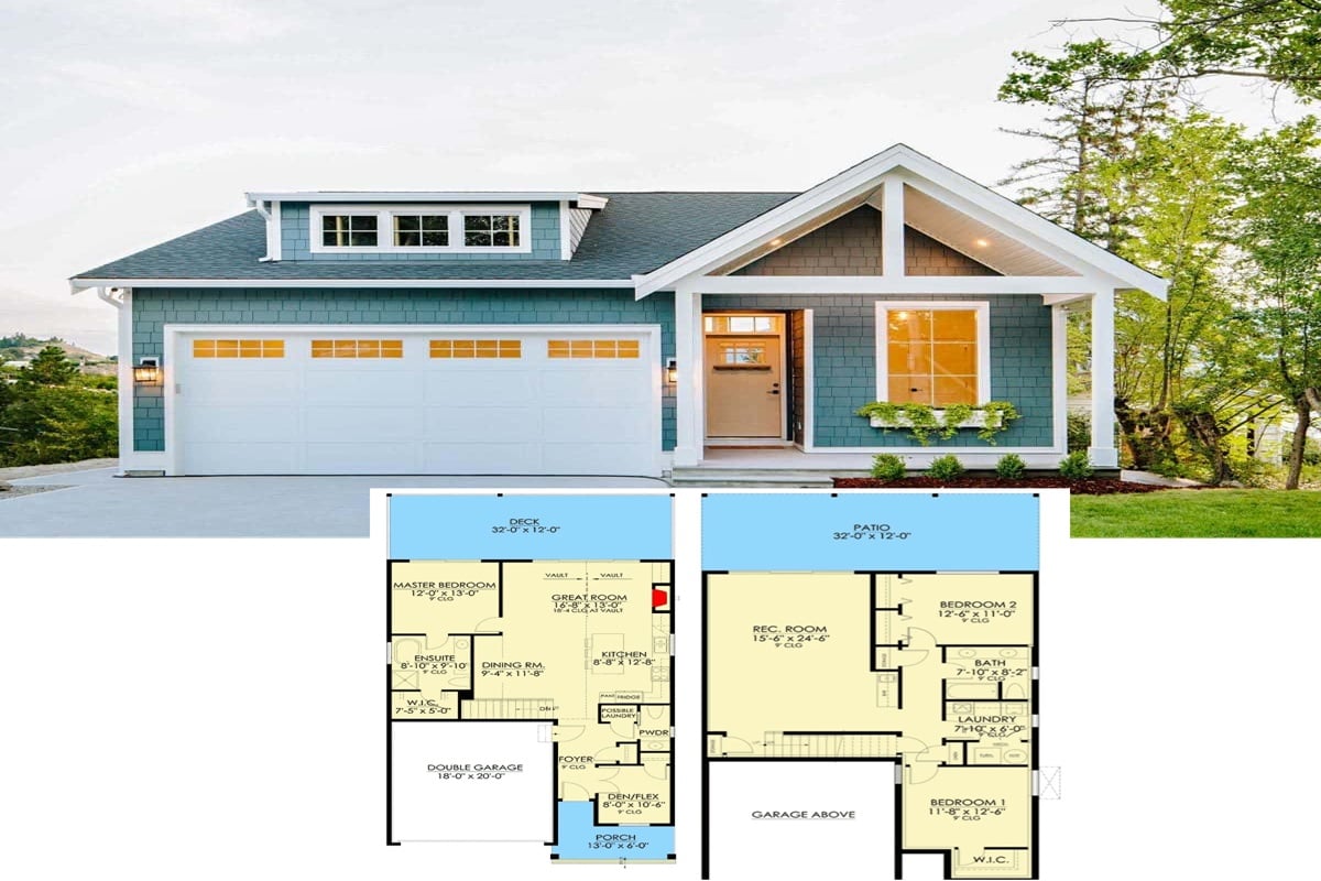 Explore This 3-Bedroom Single-Story Cottage with a Wet Bar and Epic Covered Deck (2,354 Sq. Ft. Floor Plan Included)