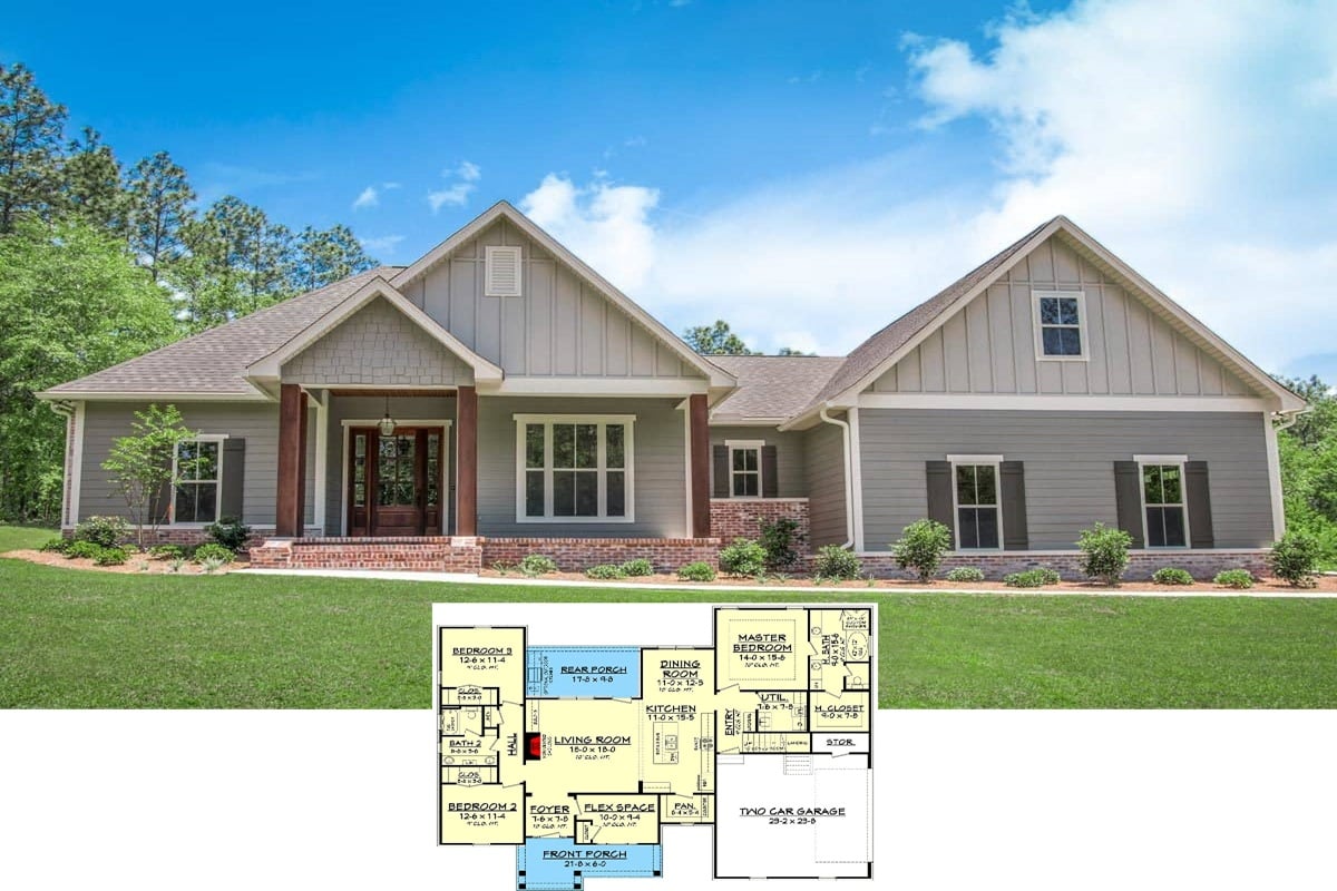 Explore the Timeless Charm of  This 2,000+ Sq. Ft. 4-Bedroom Craftsman with Bonus Room (View the Detailed Floor Plan Sketches)