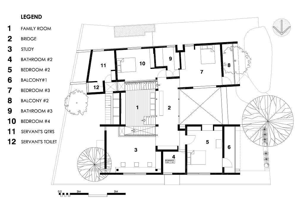 This is the illustration of the first level floor plan.
