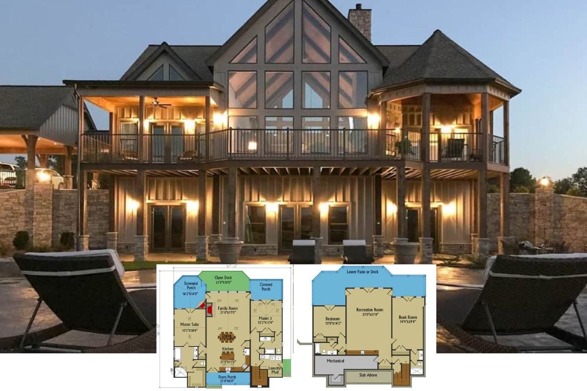 Step Inside a 4-Bedroom Mountain Retreat with Open Living Space (Take a Look at This 2,068 Sq. Ft. Floor Plan)