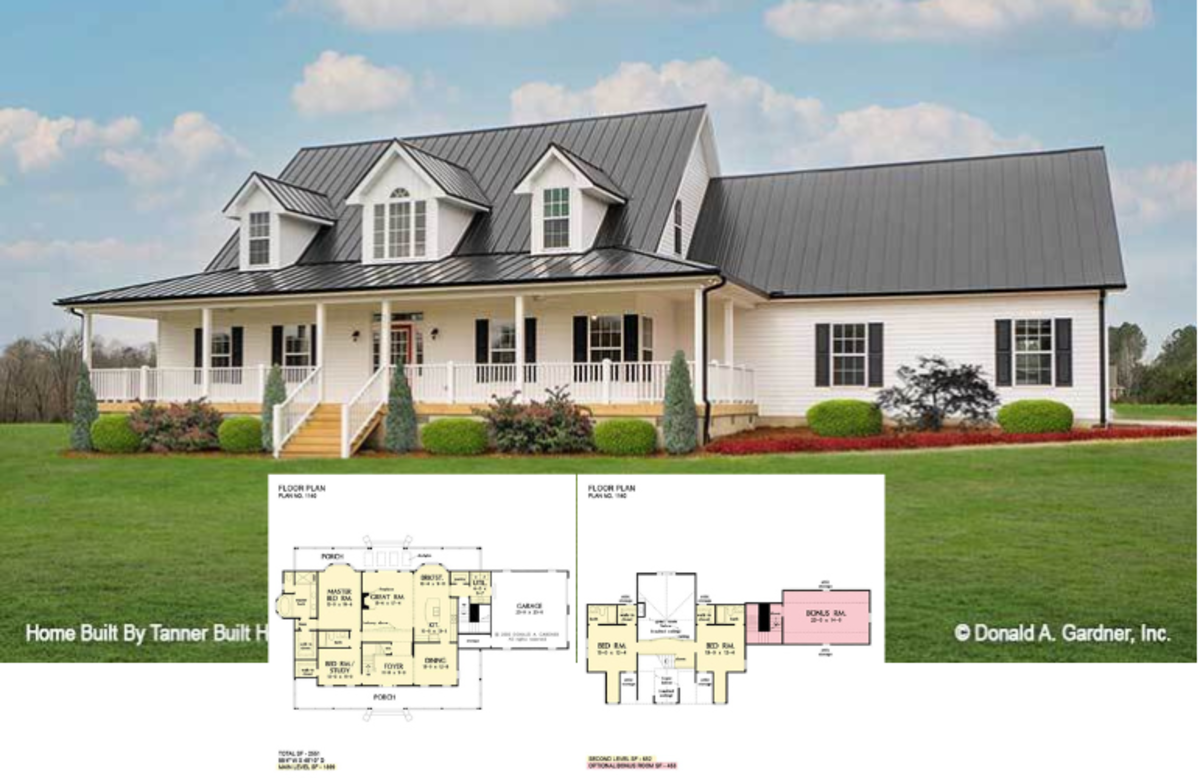 Tour The Hollandale: A Charming Farmhouse with Wraparound Porch and Bonus Room (2,550+ Sq. Ft. Floor Plan Included)