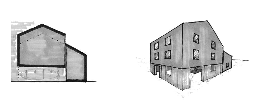 A chart model of La Darrera Casa by Arnau estudi d’arquitectura.