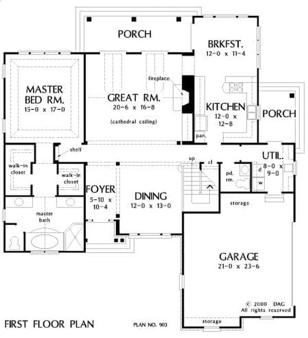 Main level floor plan