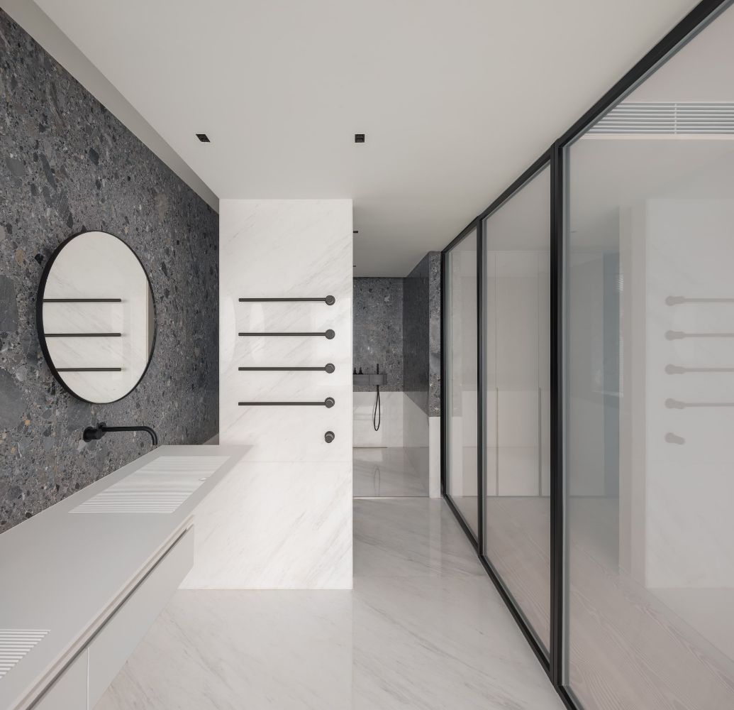 Urban cottage bathroom.