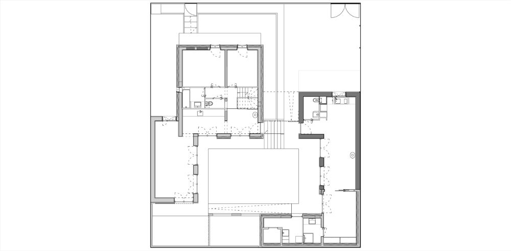 House in the garden first floor plan.