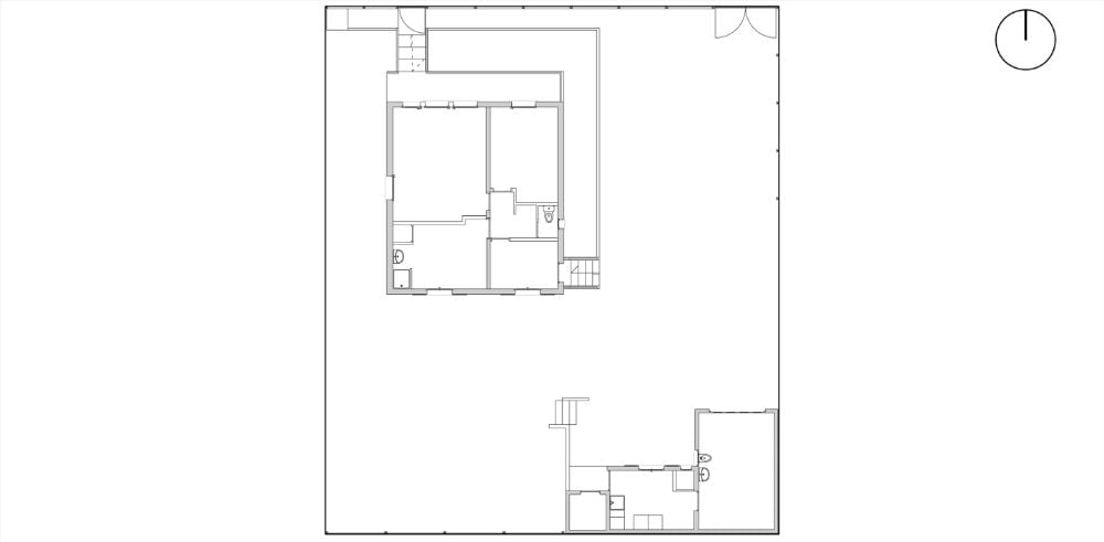 House in the garden floor plan refurbished.