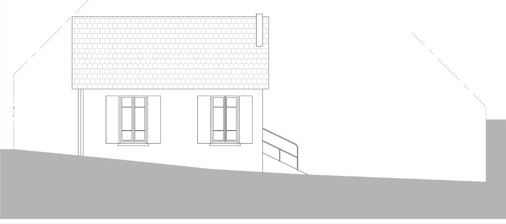House in the garden section refurbished.